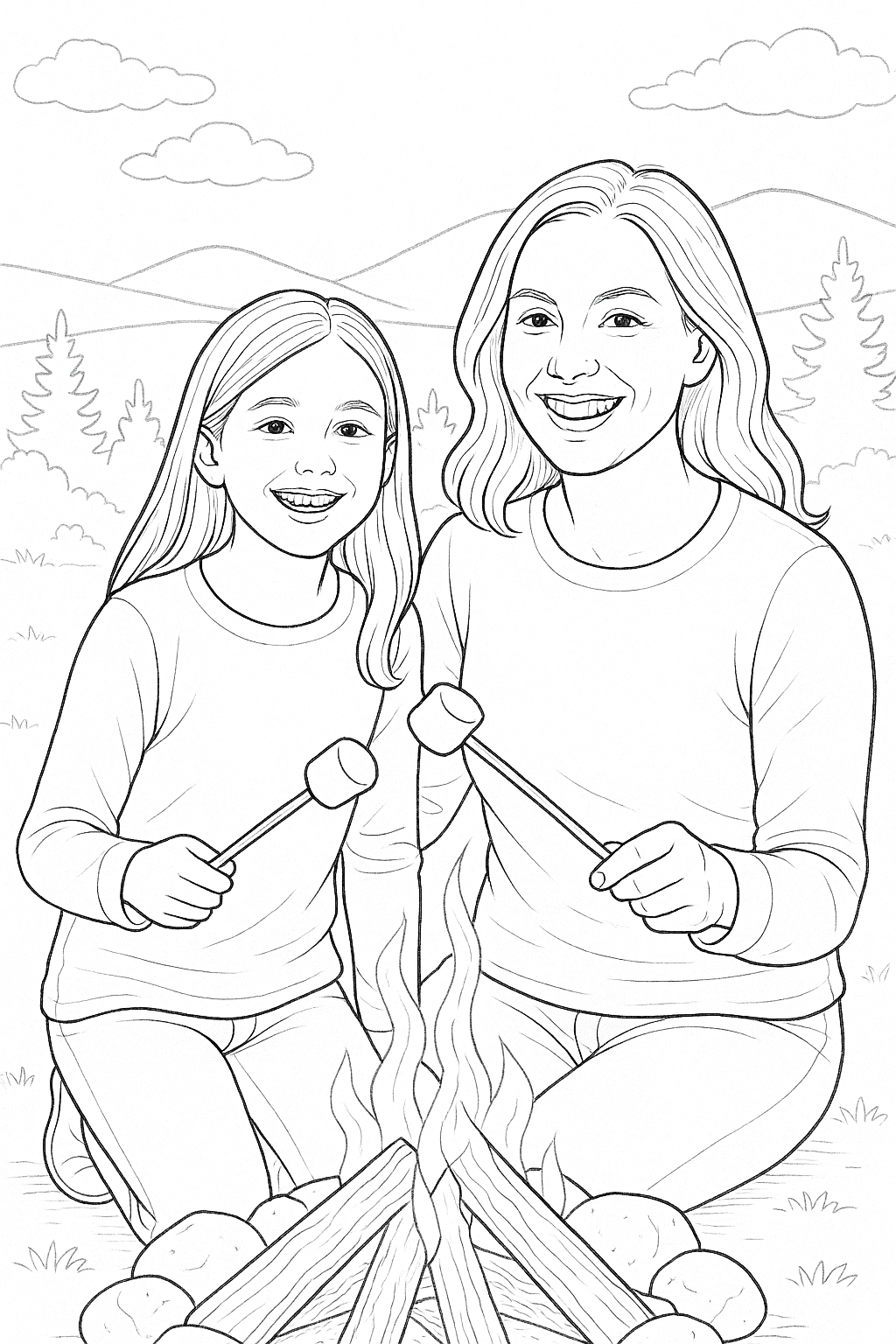 Desenho para colorir - Momentos Especiais